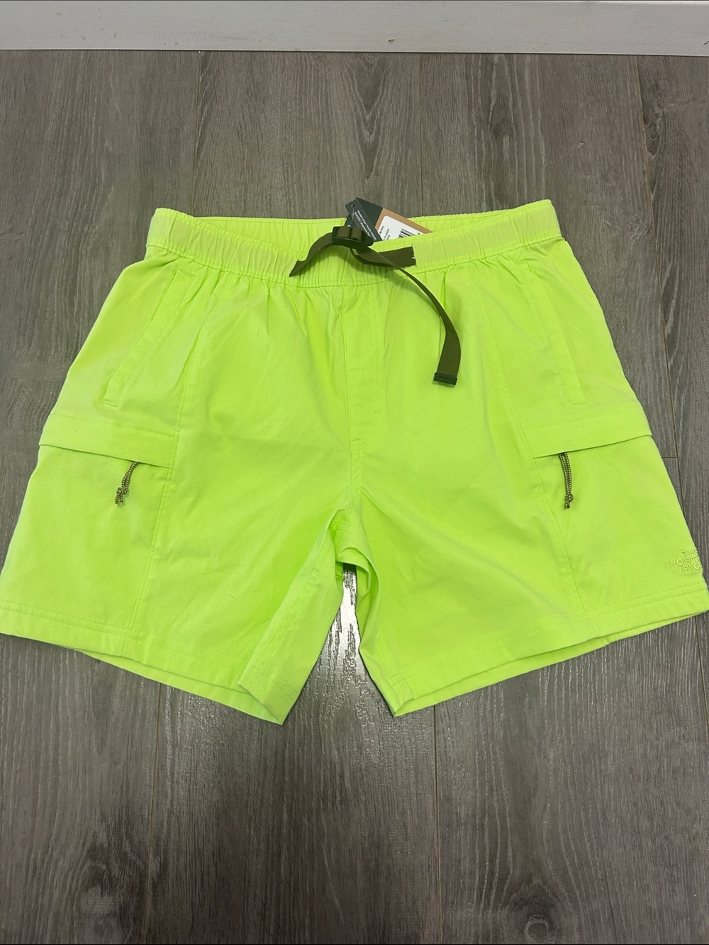 The North Face Neon Lime Cargo Shorts